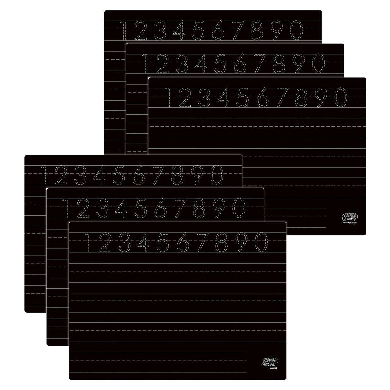 The Pencil Grip 2-Sided Numbers & Shapes Activity Playmats, 6ct.